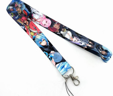 Lot 10pcs cartoon Anime girl Lanyard Mobile Phone ID Card KeyChain Holder gift
