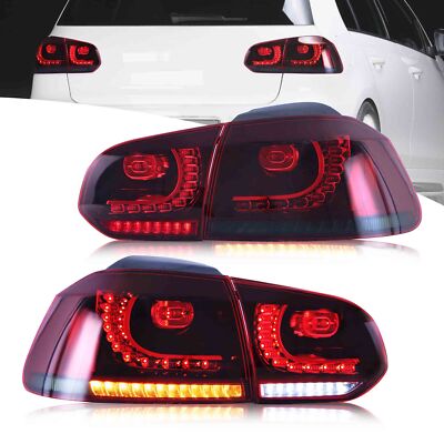 2* LED Rückleuchten für GOLF VI MK6 GTI R 2008 2013 rote Bremslichter hinten tüv
