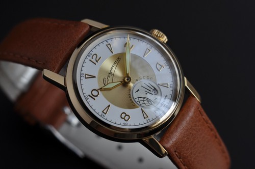 Vintage Space Watch Sputnik Hand Satellite Rotation 1957 Rare DIAL Pobeda 2602 R - Picture 6 of 8