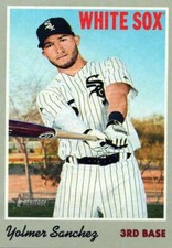 2019 Topps Heritage # 91 Yolmer Sanchez - Chicago White Sox MLB Baseball Card