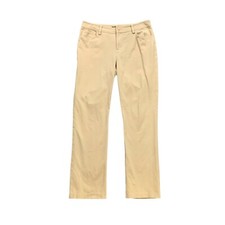 Lauren Ralph Lauren Pants Women 8 Khaki Straight Leg Mid Rise Stretch Cotton LRL