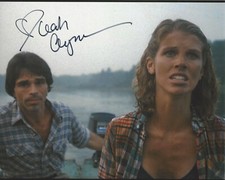 LEAH AYRES SIGNED AUTHENTIC 'THE BURNING' 8x10 MOVIE PHOTO w/COA SEXY ACTRESS