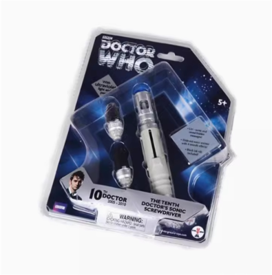 DOCTOR WHO 10th Doctor Sonic Screwdriver Ultraviolet Light & Pen