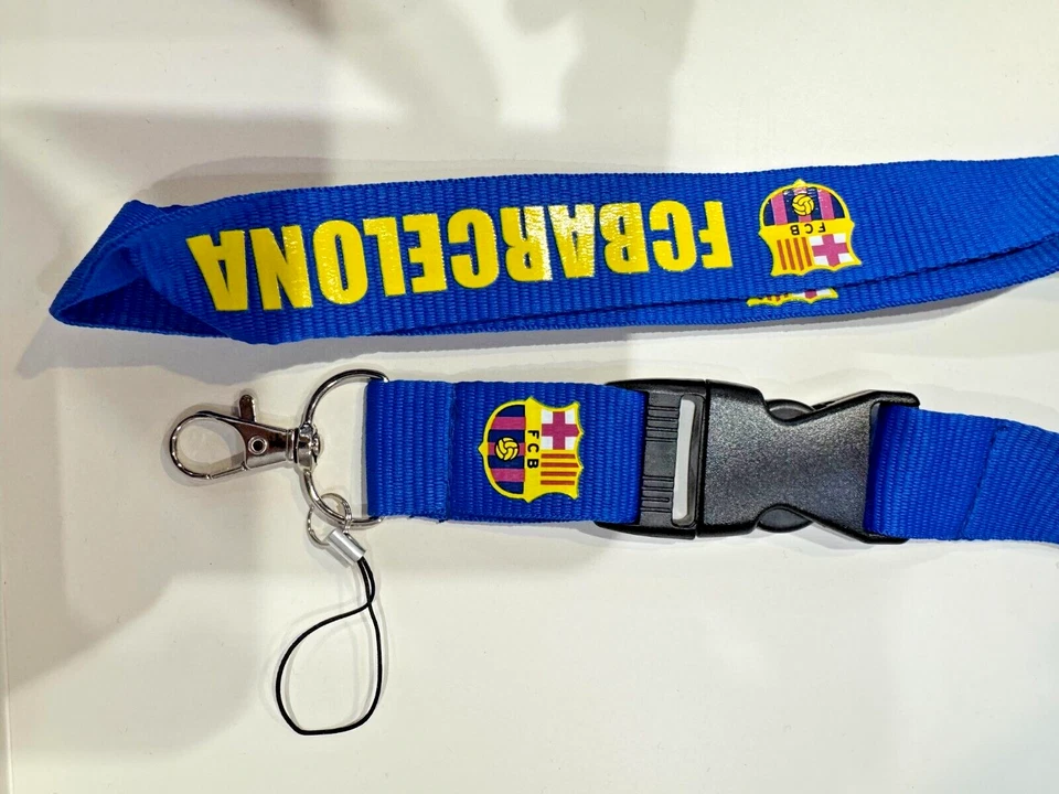 BARCELONA FC Lanyard Detachable with Clip - ID / Badge Holder ~ Keychain NEW - Image 2 of 4