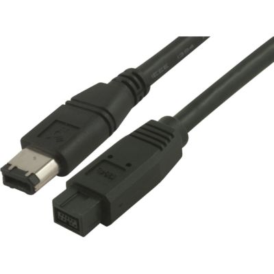 Bizlander Firewire cable 1394B 800-400 IEEE 9 Pin Male to 6 Pin Male 6ft PJ89