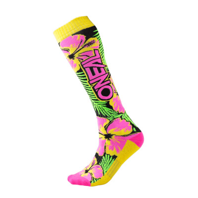O'neal Pro MX Socken Island pink/grün/gelb Einheitsgröße 2025 Oneal