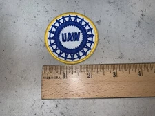 CUSTOM MADE Embroidered UAW Sew On or Iron On Patch