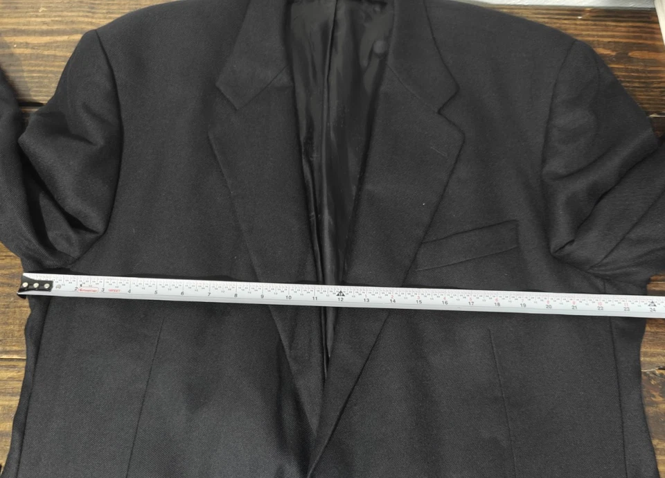 Saks Fifth Avenue Loro Piana 男式运动外套西装外套 100% 羊绒黑色 48R 码 — 第 2/4 张图片