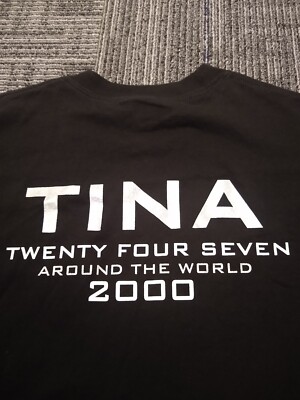 Tina Turner Vintage 2000 Concert T Shirt Twenty Four Seven World
