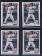 Lot of (4) JESSE FRANKLIN V 1st 2020 Bowman Draft Paper BRAVES Rookie RC