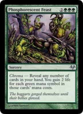Phosphorescent Feast Light Play, English Magic the Gathering MTG Eventide