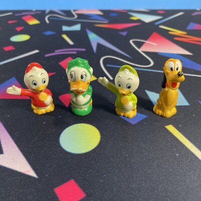 Playmates Toys Disneyland Vintage 1986 Playset Train Figures Lot Of 4