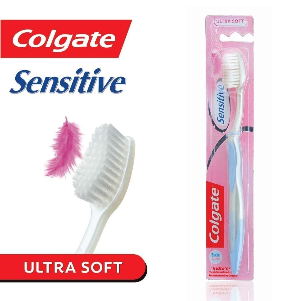 Colgate Sensitive Ultra Soft Bristles ToothBrush Flexible Neck Pack 24 - Image 3 of 4