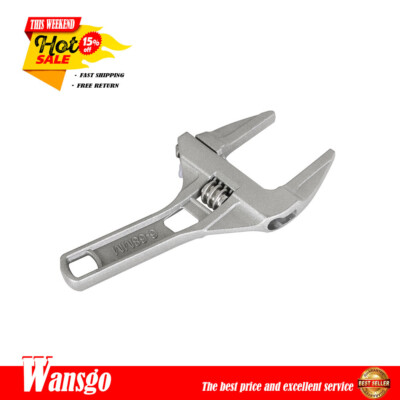 Adjustable 6-68mm Wide Large Spanner Wrench Hand Nut Opening Pipe Tool Jaw