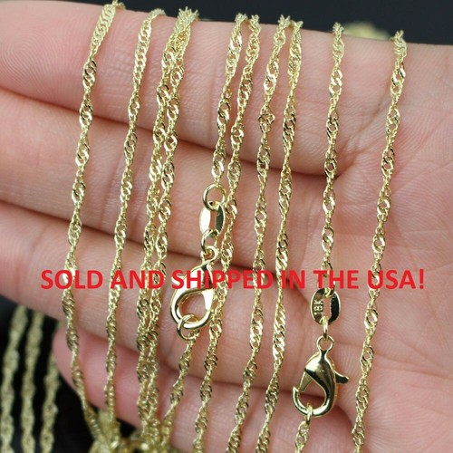 Water Waive Chain Necklace - 1.9 