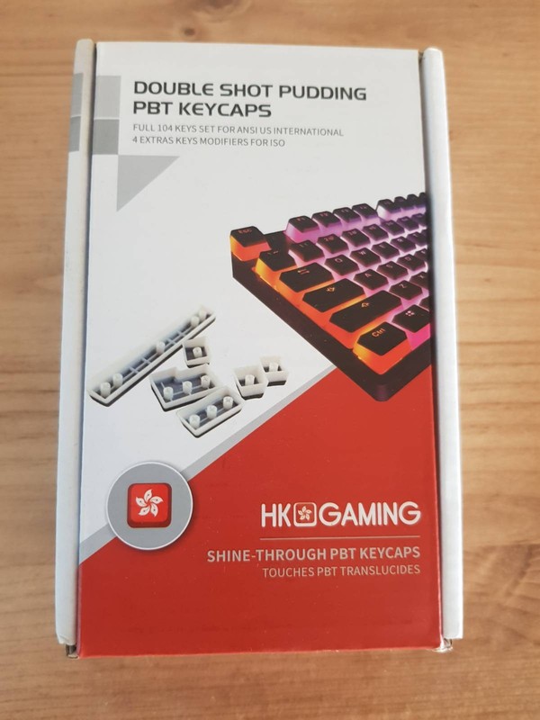 108 HK Gaming Double Shot Pudding PBT Translucide Shine-Through Keyboard Keycaps
