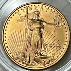 2000  1/4 oz Gold American Eagle $10 Coin in Plastic Capsule BU GC-09