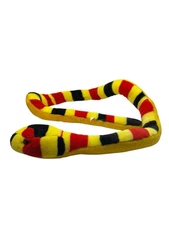 Yellow Black And Red Rattlesnake Plush Toy