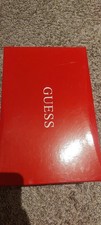 GUESS GF GABEY White Gold Logo Metallic Trim Lace Up Women's Low Top Sneakers