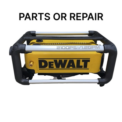 #ad DEWALT DWPW2100 13 AMP Jobsite Electric Cold Water Pressure Washer PARTS BROKEN $115.00