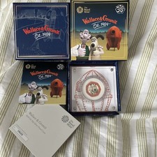 2019 Wallace & Gromit 50p Fifty Pence Silver Proof Coin in Royal Mint Box + COA