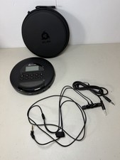 KLIM Nomad Portable CD Player Bluetooth FM Radio MP3 Headphones Black In Case