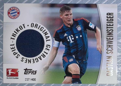 Topps Bundesliga Chrome 2013/14 - Trikotkarte 237/400 Bastian Schweinsteiger