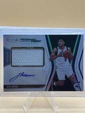 2020-21 Panini Certified #FF-GRE Josh Green Freshman Fabric Signatures RC