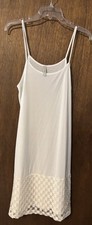 Eikosi 20 Spaghetti Strap Slip Dress/Gown/Slip with Lace Ruffle Hem Sz 2 XL
