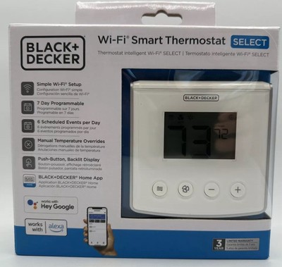 BLACK+DECKER Smart Home Device Compatible Wifi Home Thermostat SELECT BRAND NEW