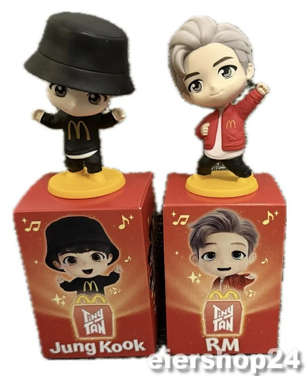MCDONALD'S 2er Set TINY TAN (BTS) Sammelfiguren JUNG KOOK & RM Encore Edition Mc Donalds!