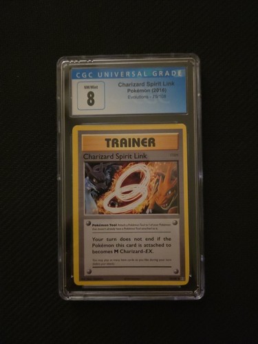 Charizard Spirit Link graded CGC 8 for sale on eBay