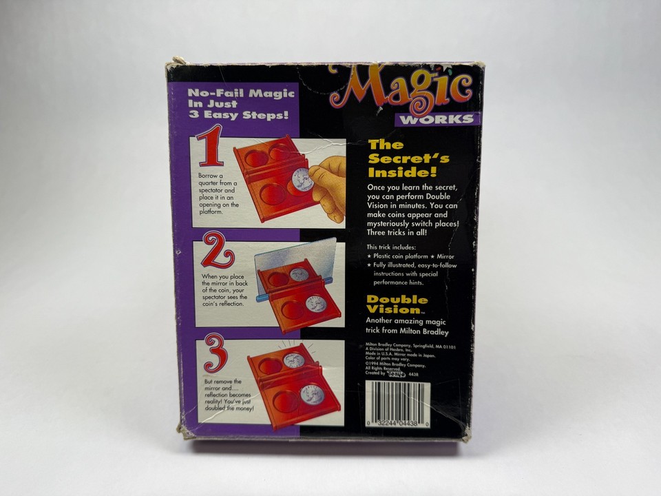 Double Vision Vintage Magic Works Set Complete 1993 Milton Bradley 90s ...