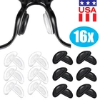 Adhesive Nose Pad, 8-16 Pairs Eyeglass Nose Pads Stick On Silicone Anti-Slip USA