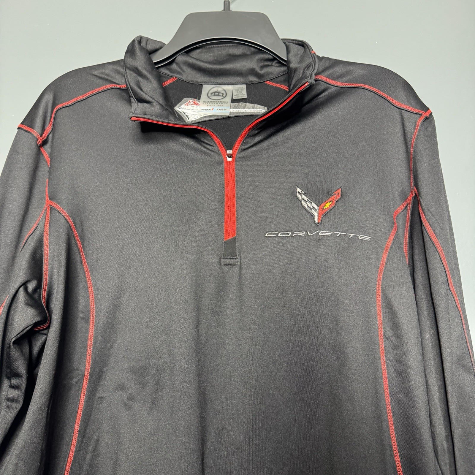 Stormtech Corvette Jacket L Black Red Quarter Zip… - image 2