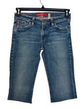 Big Star Flary 27R Womens Denim Capri Jeans Medium Wash Made In USA