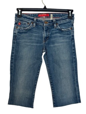 Big Star Flary 27R Womens Denim Capri Jeans Medium Wash Made In USA