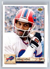 1992 Upper Deck #585 James Lofton Buffalo Bills