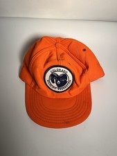 Vntg Colorado Wildlife Federation Hat Mountain Goat Orange Hunting SnapBack HTF