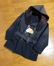 Kapital Capital Kountry Bolo Hooded Wool Pea Coat Men's Made in Japan Size 1(S)