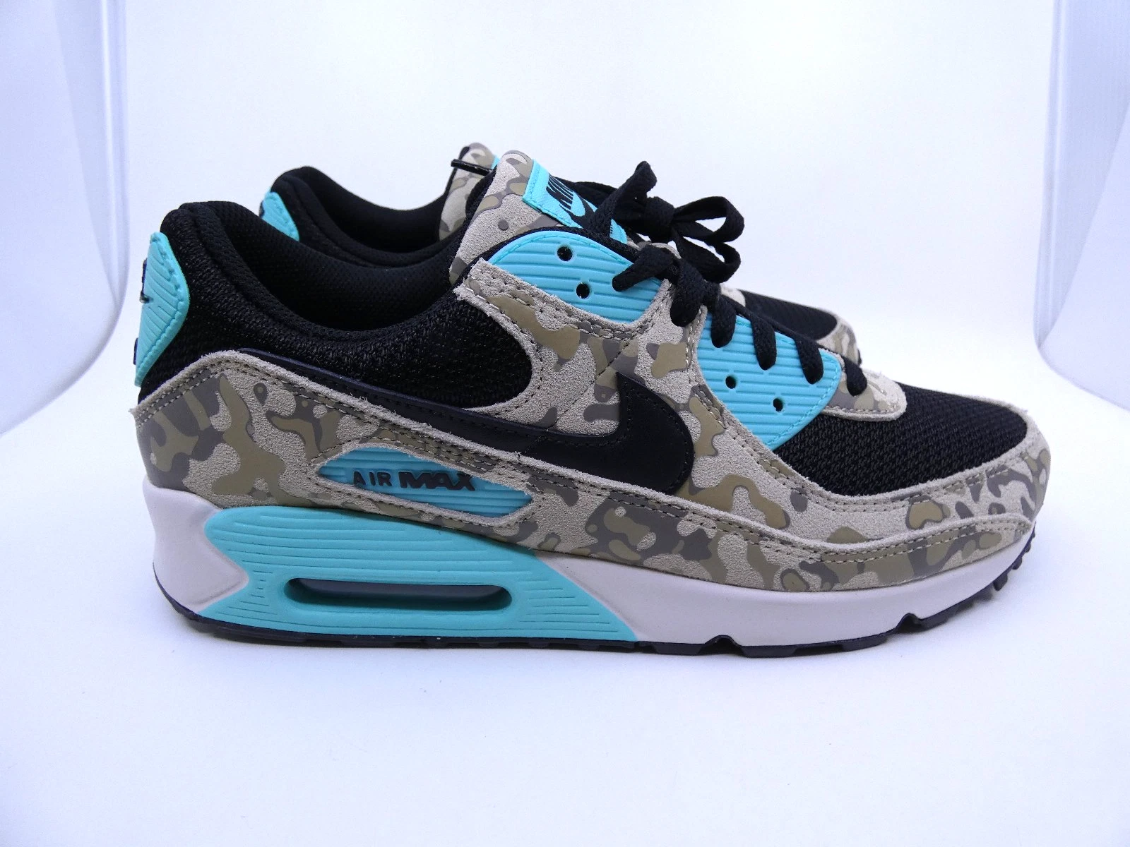 Nike Air Max 90 Premium 'Aurora Green Camo' Men's Sneakers IF1721-100 Sz 11