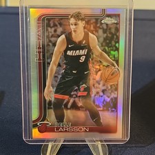2025-26 Topps Chrome Basketball Pelle Larsson Refractor #189 Heat
