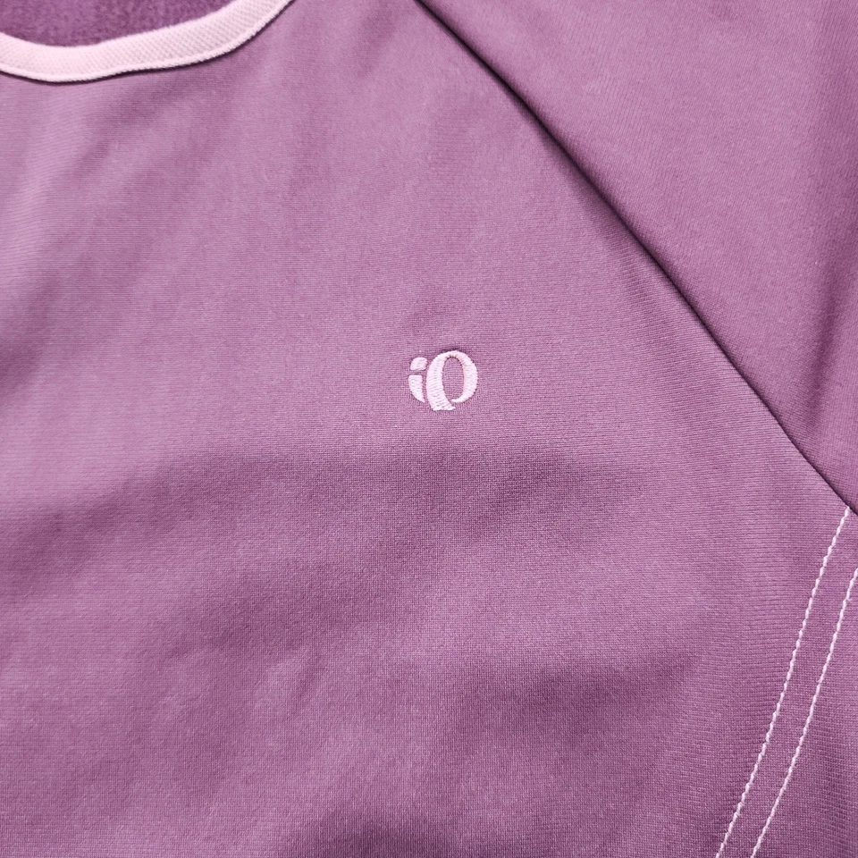 PEARL iZUMi Top Feminino M Roxo Rosa Faceta Manga Longa Gola Redonda Passeio de Bicicleta - Imagem 2 de 4