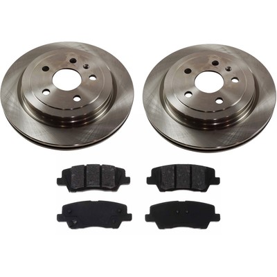 Rear Brake Disc Rotors and Pads Kit For Cadillac CTS 2014 2015 2016 2017-2019