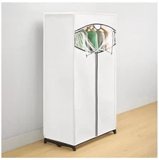 Whitmor Clothes Closet - 36 Inch Portable Closet - White