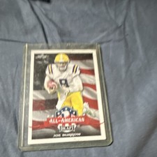 Leaf 2020 Draft All-American Draft Insert Joe Burrow #61 LSU Tigers Football