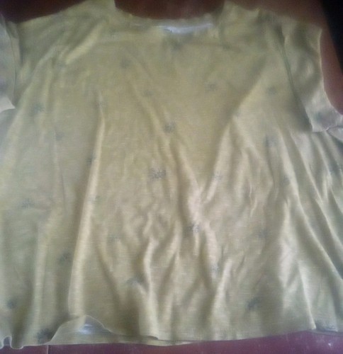 Sonoma Sz.2X Classic Tee Shirt Short Sleeves- Golden Olive Floral