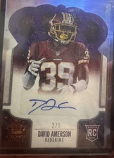 2013 Panini Crown Royale 2/5 David Amerson #129 Auto 