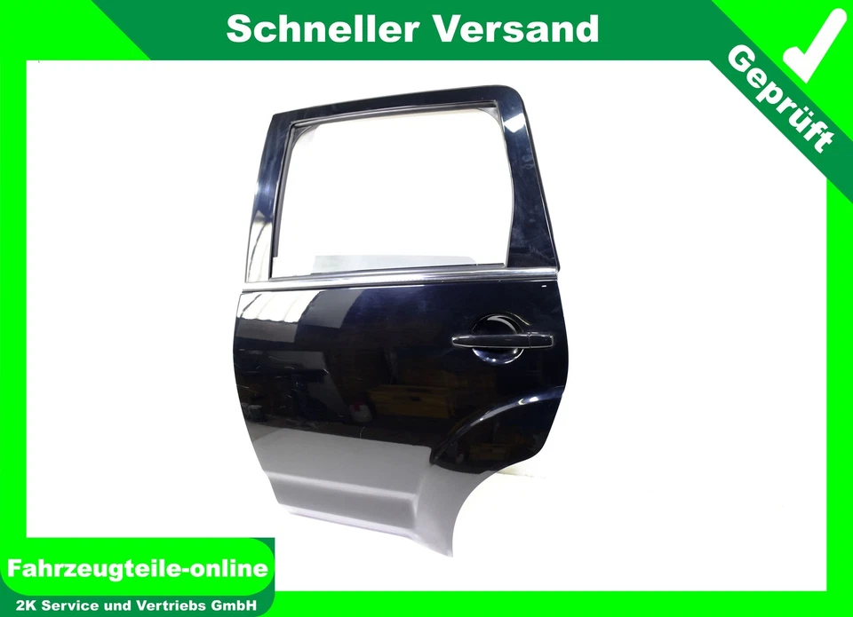 Mitsubishi Outlander II CW Tür hinten links Fahrerseite Schwarz X42 - Bild 2 von 4