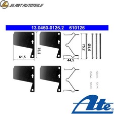 ZUBEHÖRSATZ SCHEIBENBREMSBELAG 13.0460-0126.2 FÜR FORD TAUNUS/V/III/Turnier 1.6L